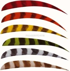 Trueflight Plume Naturelle 5" "Barred" (parabolique)